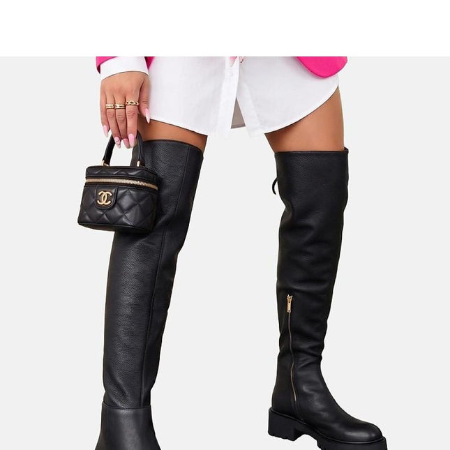 Solea Thigh-High Boots with Comfortable Cushioning & Durable Sole