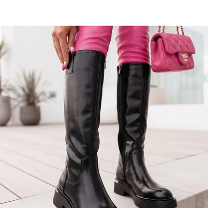 Solea Thigh-High Boots with Stiletto Heels and Soft Leather Finish