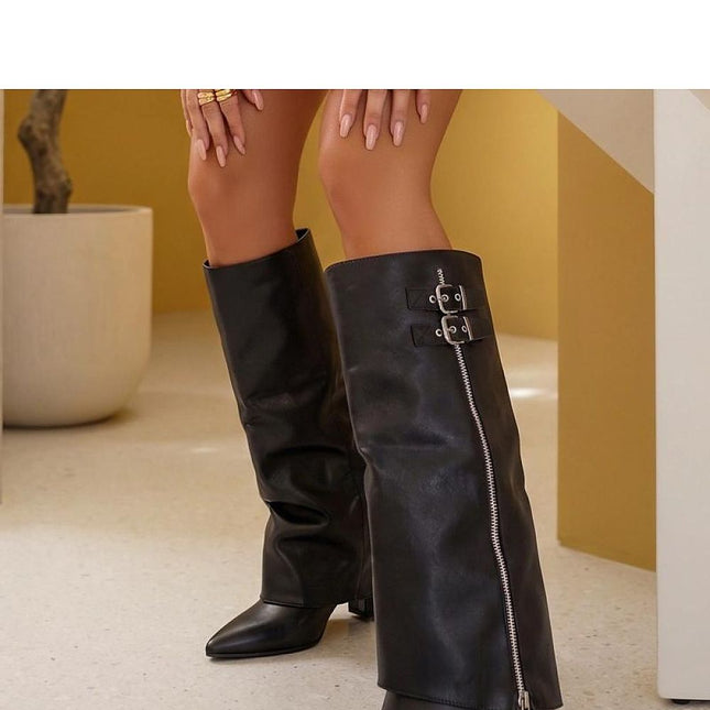 Solea Professional Heel Boots with Cushioned Insole and Non-Slip Sole