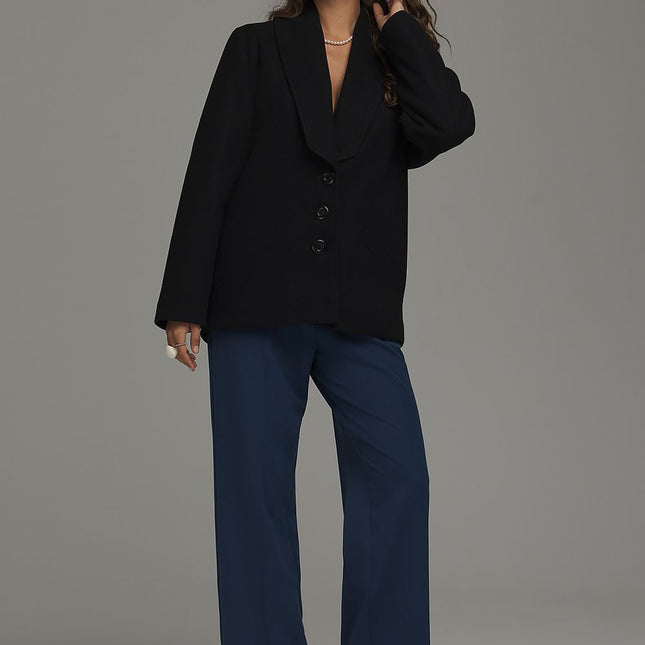 Nife Professional Women's Coat - Tailored Fit, Warm Wool Blend