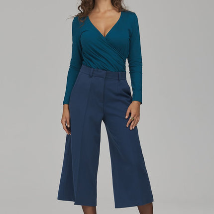 Nife Women's Professional Trousers with Tailored Fit and Stretch Fabri