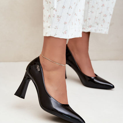 Step in Style Women's Block Heel Pumps - Comfortable & Chic Design