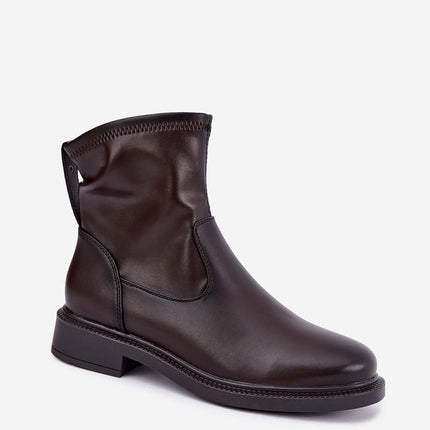 Step in Style Professional Leather Boots with Cushioned Insole and Dur