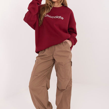 Women’s Cotton Elastane Sweatshirt – Classic Fit & Elegant Embroidery - Très Elite
