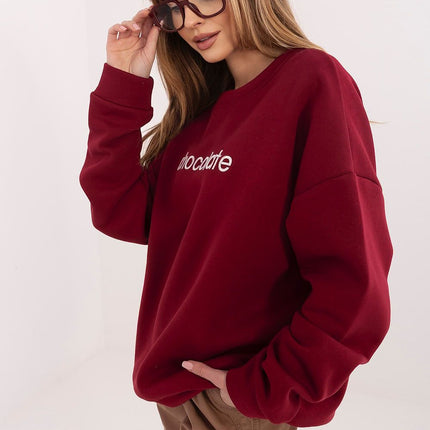 Women’s Cotton Elastane Sweatshirt – Classic Fit & Elegant Embroidery - Très Elite