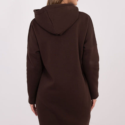 Trendy Parisian Longline Hoodie With Zip Details In Style - Très Elite