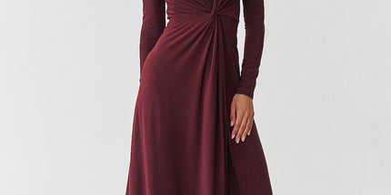  Long dress model 232063 Makadamia 