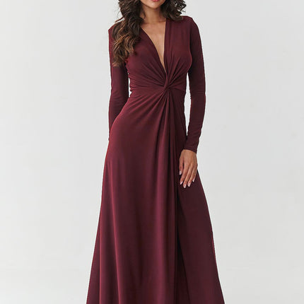  Long dress model 232063 Makadamia 