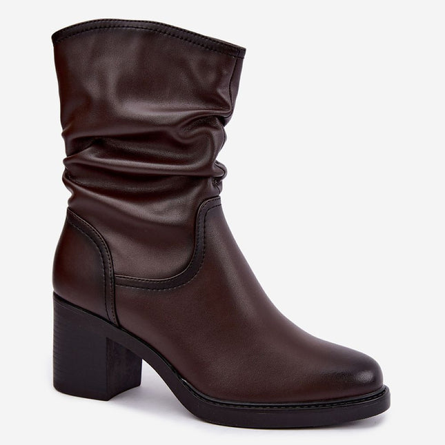 Step in Style Professional Heel Boots with Comfort Cushioning