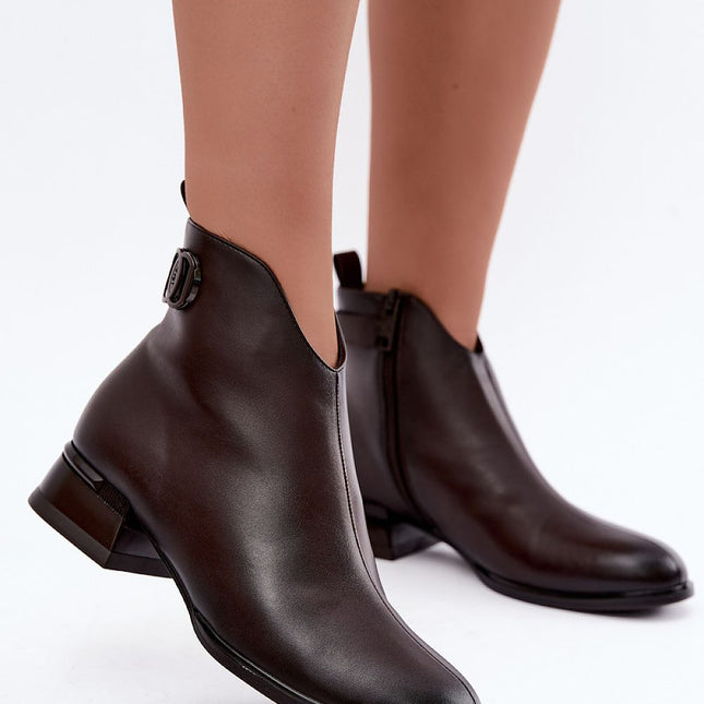 Step in Style Professional Leather Boots with Cushioned Insole
