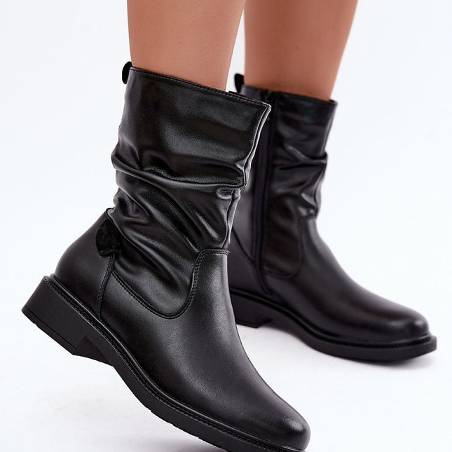 Step in Style Professional Leather Boots with Cushioned Insole