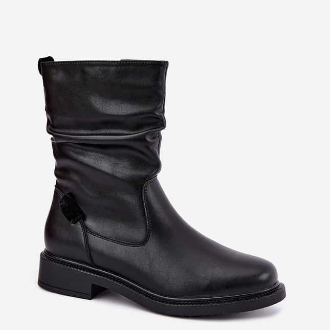 Step in Style Professional Leather Boots with Cushioned Insole