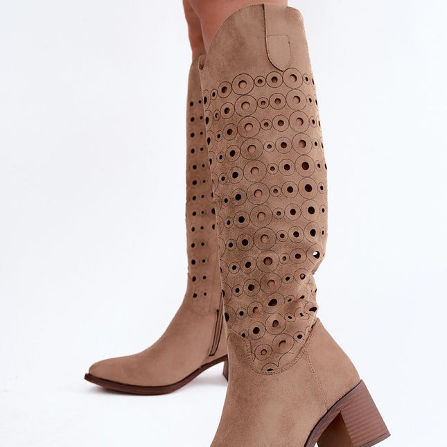 Step in Style Professional Heel Boots with Cushioned Insole and Elegan