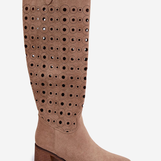 Step in Style Professional Heel Boots with Cushioned Insole and Elegan