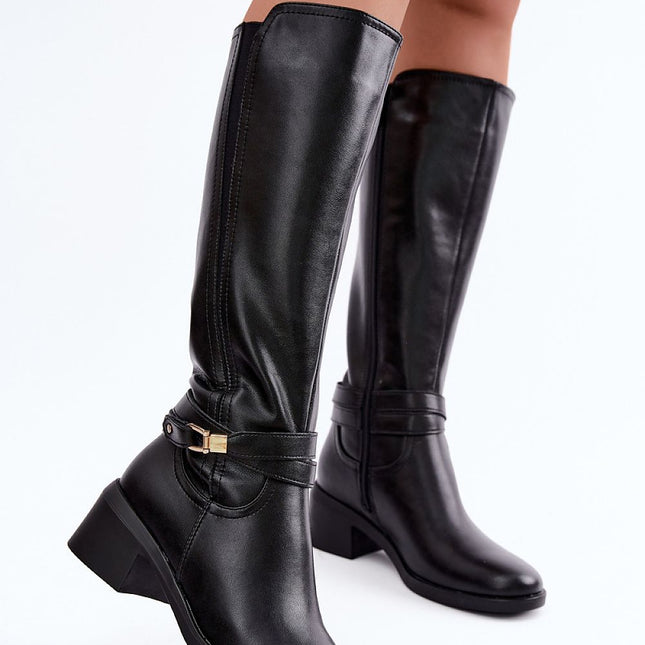 Step in Style Professional Heel Boots with Comfortable Cushioning