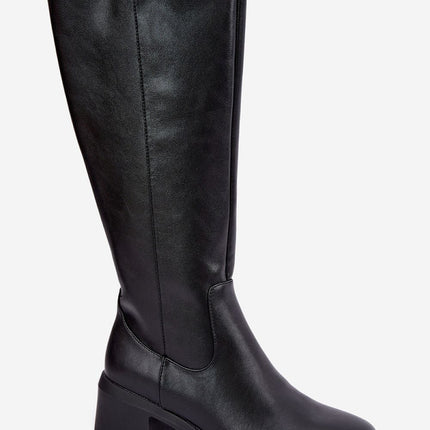 Step in Style Professional Heel Boots with Cushioned Insole & Slip-Res