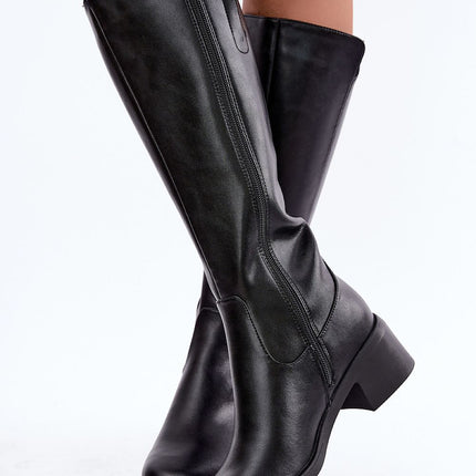 Step in Style Professional Heel Boots with Cushioned Insole & Slip-Res