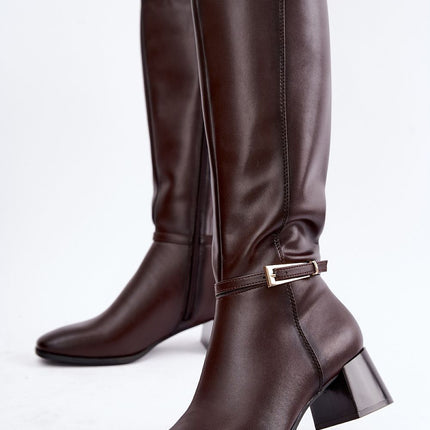 Step in Style Professional Heel Boots with Cushioned Insole and Elegan