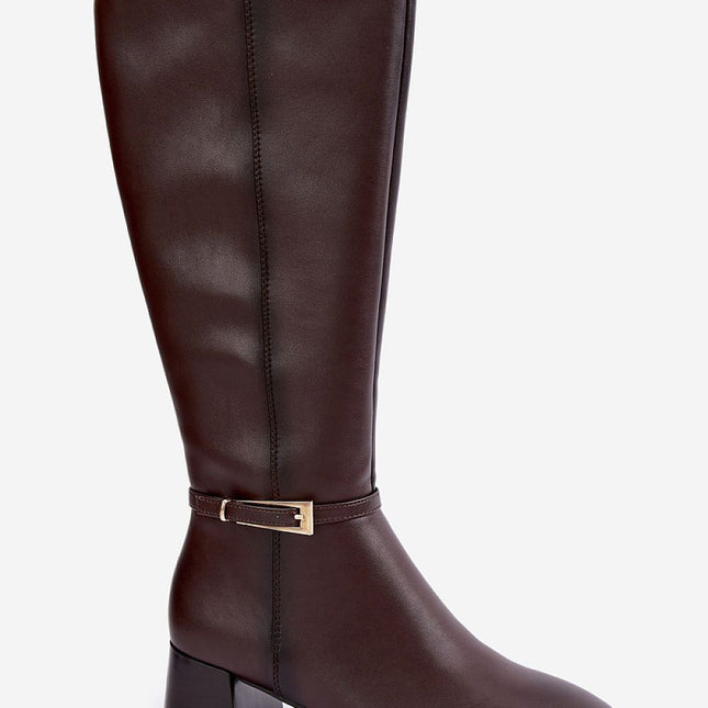 Step in Style Professional Heel Boots with Cushioned Insole and Elegan