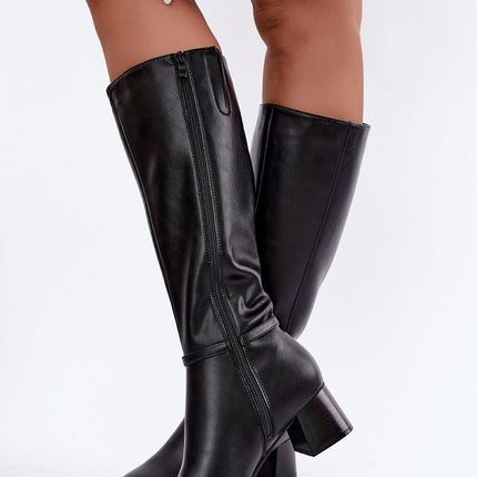 Step in Style Professional Heel Boots with Cushioned Insole & Slip-Res