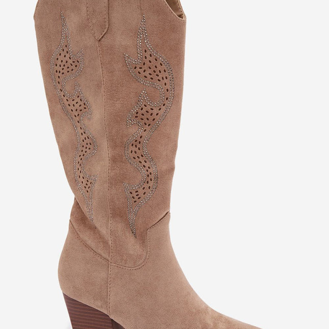 Step in Style Professional Heel Boots with Cushioned Insole & Slip-Res