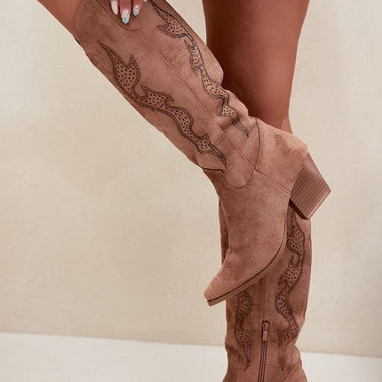Step in Style Professional Heel Boots with Cushioned Insole & Slip-Res