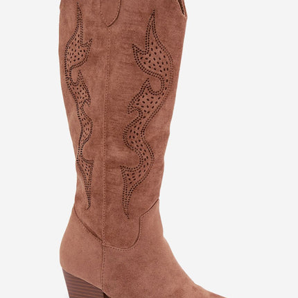 Step in Style Professional Heel Boots with Cushioned Insole & Slip-Res