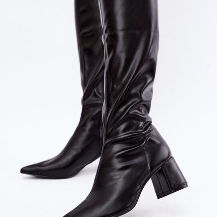 Step in Style Professional Heel Boots with Cushioned Insole & Slip-Res