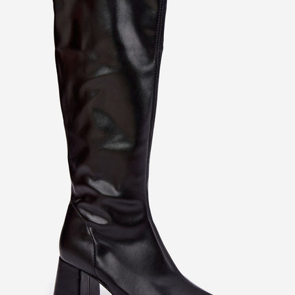 Step in Style Professional Heel Boots with Cushioned Insole & Slip-Res