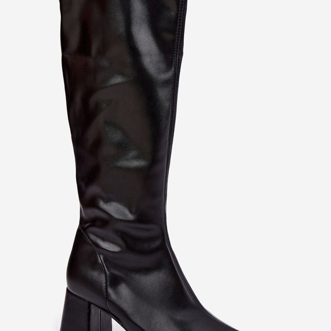 Step in Style Professional Heel Boots with Cushioned Insole & Slip-Res