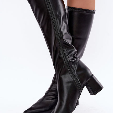 Step in Style Professional Heel Boots with Cushioned Insole & Slip-Res