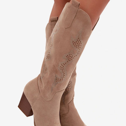 Step in Style Professional Heel Boots with Cushioned Insole & Slip-Res