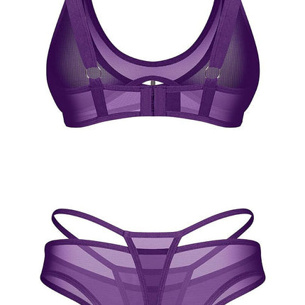 Obsessive Sexy Lace Lingerie Set with Adjustable Straps and Plunging N