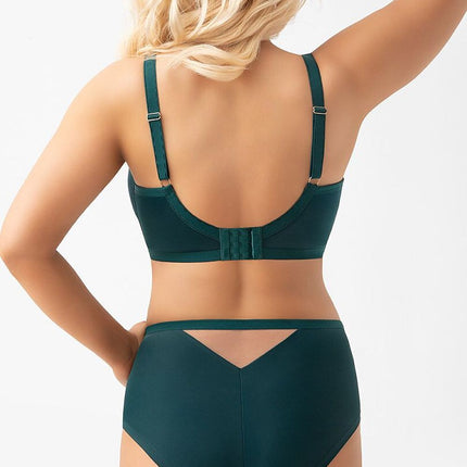 Gorsenia Lingerie Soft Comfort Bra with Adjustable Straps & Lace Trim