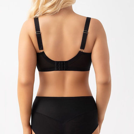 Gorsenia Lingerie Semi-Soft Bra with Adjustable Straps & Lace Details