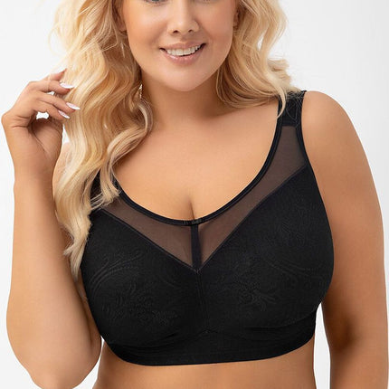 Gorsenia Lingerie Soft Comfort Bra - Adjustable Straps, Lace Detail