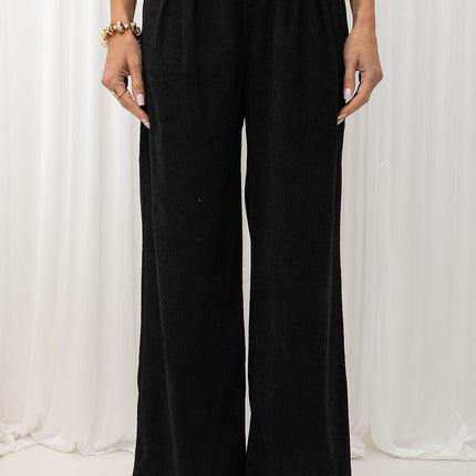 Italy Moda Professional Corduroy Trousers with Soft Fabric and Slim Fi
