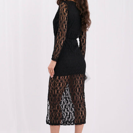 Rue Paris Elegant Evening Dress with Sleeveless Design and Flowy Skirt