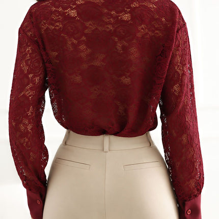 Rue Paris Women's Long Sleeve Professional Shirt - Classic Fit, Soft F