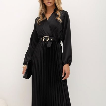 Rue Paris Elegant Cocktail Dress with Flattering Fit and Cap Sleeves