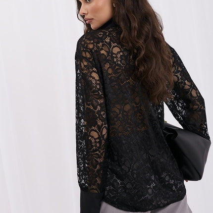Rue Paris Long Sleeve Professional Shirt with Button Detail and Slim F