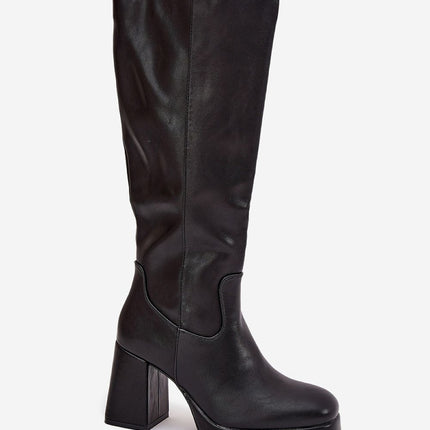 Step in Style Professional Heel Boots with Comfort Cushioning and Dura