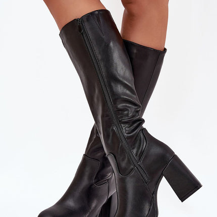 Step in Style Professional Heel Boots with Comfort Cushioning and Dura