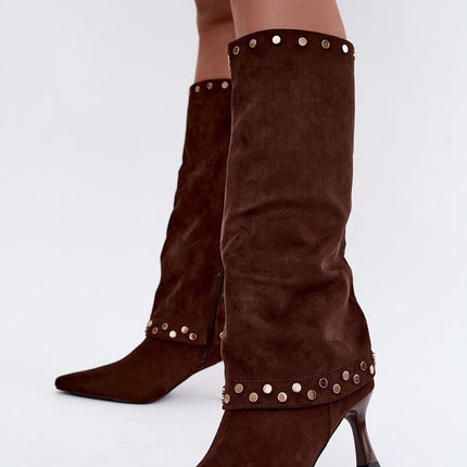 Step in Style Professional Heel Boots with Comfort Cushioning & Elegan