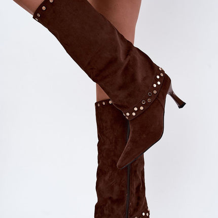 Step in Style Professional Heel Boots with Comfort Cushioning & Elegan