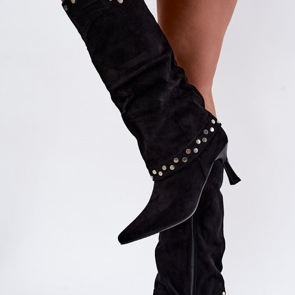 Step in Style Professional Heel Boots with Cushioned Insole & Non-Slip