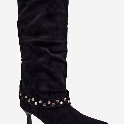 Step in Style Professional Heel Boots with Cushioned Insole & Non-Slip
