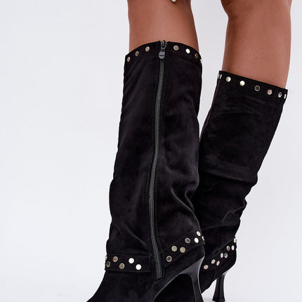 Step in Style Professional Heel Boots with Cushioned Insole & Non-Slip