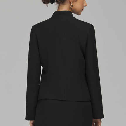 Nife Women's Professional Blazer Jacket with Tailored Fit and Pockets