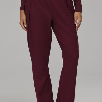 Nife Women's Professional Trousers with Stretch Fabric and Tailored Fi